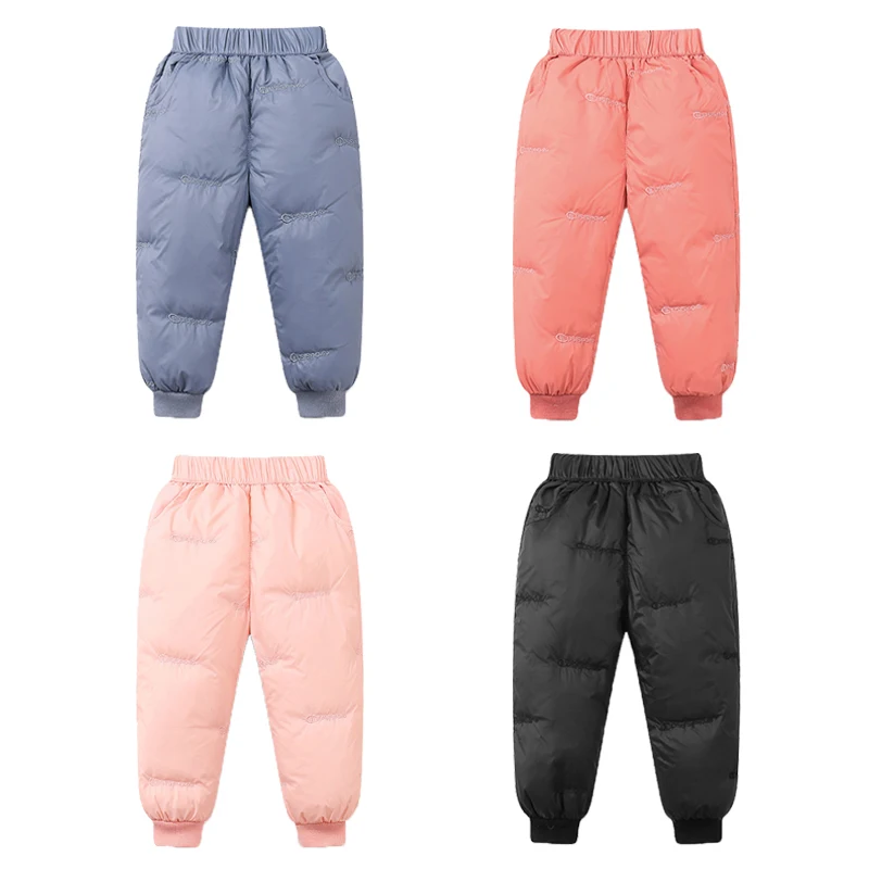 Fashion Kids Down Pants Winter Thick Warm Trousers Boys Girls Down Padded Pant Baby High Quality Letter Embroidery Down Trousers
Fashion Kids Down Pants Winter Thick Warm Trousers Boys Girls Down Padded Pant Baby High Quality Letter Embroidery Down Trousers