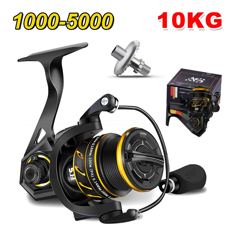 Fishing Reel 1000-5000 Series Spinning Reel 10KG Max Drag Aluminum Alloy Spool Freshwater Saltwater Reel Fishing Accessories
Fishing Reel 1000-5000 Series Spinning Reel 10KG Max Drag Aluminum Alloy Spool Freshwater Saltwater Reel Fishing Accessories