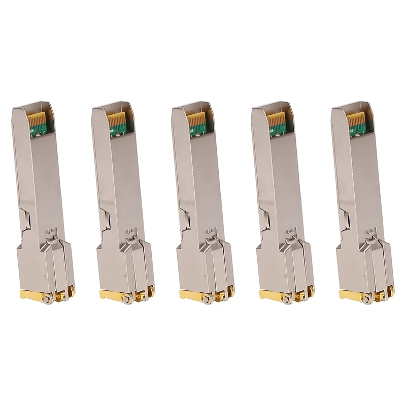 5X SFP Module RJ45 Switch Gbic 10/100/1000 Connector SFP Copper RJ45 SFP Module Gigabit Ethernet Port
5X SFP Module RJ45 Switch Gbic 10/100/1000 Connector SFP Copper RJ45 SFP Module Gigabit Ethernet Port