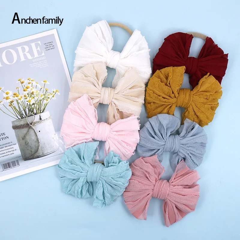 Child Infant Hairwraps Diy Accessories Birthday Gift Fashion Lace Bow Baby Girl Headband Soft Elastic Nylon Newborn Hair Bands
Child Infant Hairwraps Diy Accessories Birthday Gift Fashion Lace Bow Baby Girl Headband Soft Elastic Nylon Newborn Hair Bands