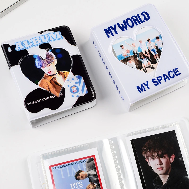 Mini Cute Hollow Heart Photo Album Love Star Chasing Storage 3 Inch Photocards Holder
Mini Cute Hollow Heart Photo Album Love Star Chasing Storage 3 Inch Photocards Holder