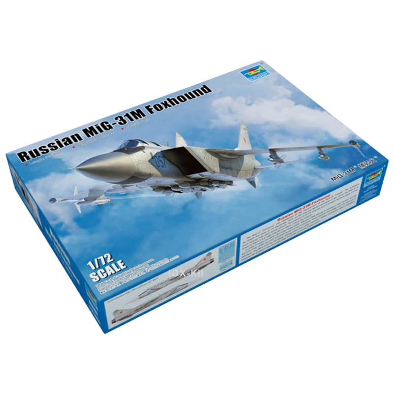 Trumpeter 01681 1/72 Russian Mig31 Mig-31 Mig-31M Foxhound Fighter Plane Aircraft Plastic Assembly Model Toy Gift Building Kit
Trumpeter 01681 1/72 Russian Mig31 Mig-31 Mig-31M Foxhound Fighter Plane Aircraft Plastic Assembly Model Toy Gift Building Kit