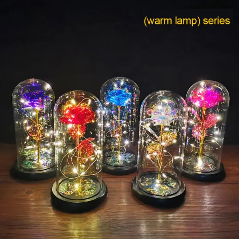 Valentine's Day Gift Foil Plated Rose Eternal Rose LED String Lamp Lasts Forever Love Wedding Decor Lighting Rose Christmas Gift
Valentine's Day Gift Foil Plated Rose Eternal Rose LED String Lamp Lasts Forever Love Wedding Decor Lighting Rose Christmas Gift
