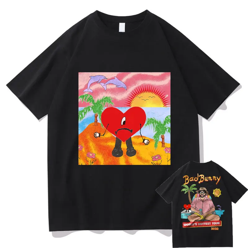 Hip Hop Rapper Bad Bunny UN VERANO SIN TI Music Album Print Tshirt Short Sleeve Men Women Casual Loose T Shirt Summer Soft Tops
Hip Hop Rapper Bad Bunny UN VERANO SIN TI Music Album Print Tshirt Short Sleeve Men Women Casual Loose T Shirt Summer Soft Tops