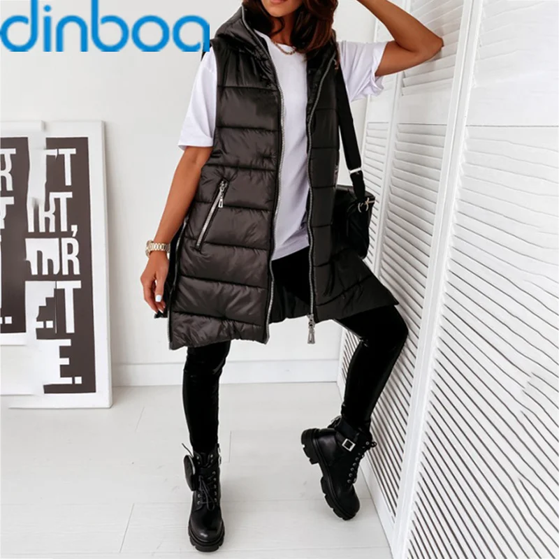 dinboaAutumn Jacket Woman Outwear Coat Hooded Jackets Female 2021 NewFashion Medium Length Parka Sleeveless Lightweight Clothing
dinboaAutumn Jacket Woman Outwear Coat Hooded Jackets Female 2021 NewFashion Medium Length Parka Sleeveless Lightweight Clothing
