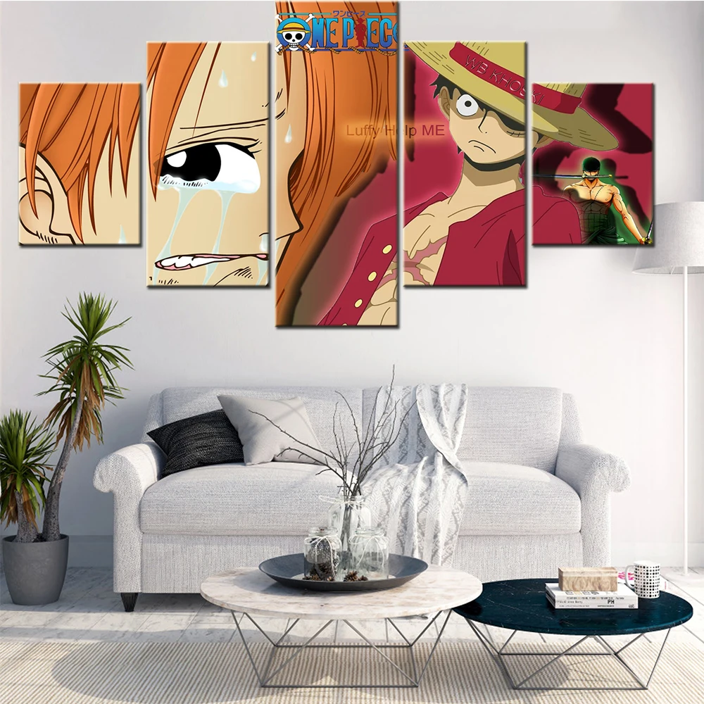 5 Pieces Posters Japan Anime Monkey D Luffy Pictures Painting Wall Art Modern HD Prints Canvas Living Room Decor Free Shipping
5 Pieces Posters Japan Anime Monkey D Luffy Pictures Painting Wall Art Modern HD Prints Canvas Living Room Decor Free Shipping