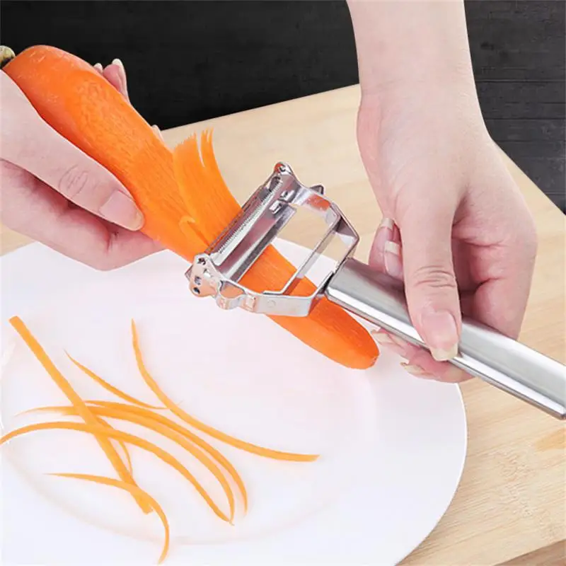 

Kitchen Vegetable Peeler Stainless Steel Melon Planer Double-Head Peeler Household New Multiple-Function Fruit Shredder Peeler