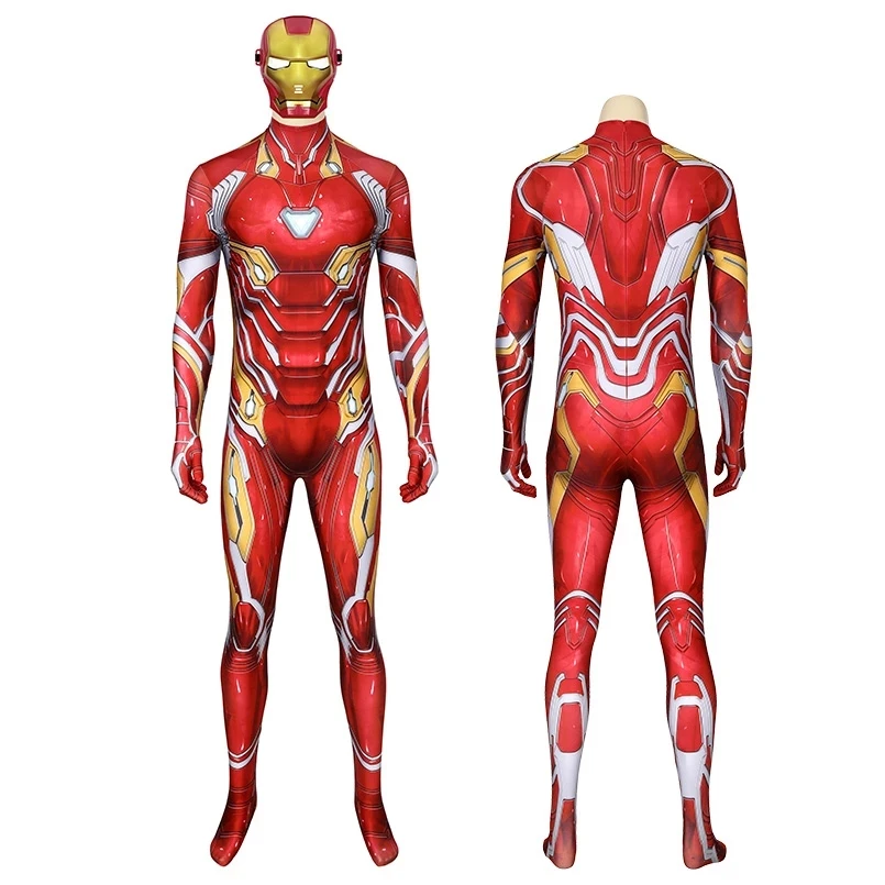 Movie Adult Superheroes Iron Hero Tony Stark Jumpsuit Cosplay Costume Halloween Masquerade Printing Bodysuit
Movie Adult Superheroes Iron Hero Tony Stark Jumpsuit Cosplay Costume Halloween Masquerade Printing Bodysuit