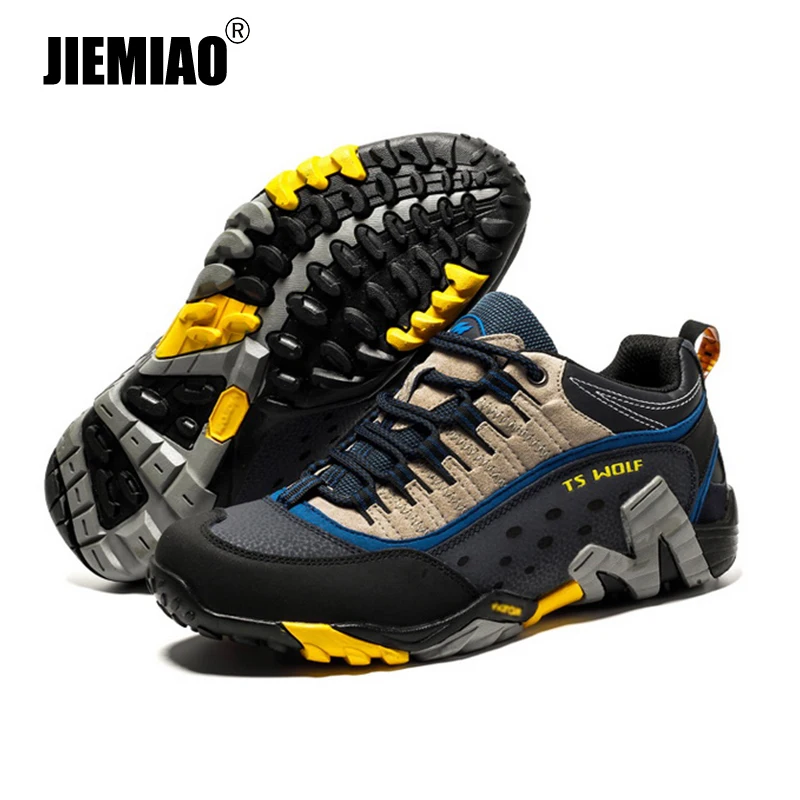 JIEMIAO Men's Shoes High Quality Couple Trekking Hiking Shoes Outdoor Genuine Leather Army Boots Waterproof Non-Slip Men Sneaker
JIEMIAO Men's Shoes High Quality Couple Trekking Hiking Shoes Outdoor Genuine Leather Army Boots Waterproof Non-Slip Men Sneaker