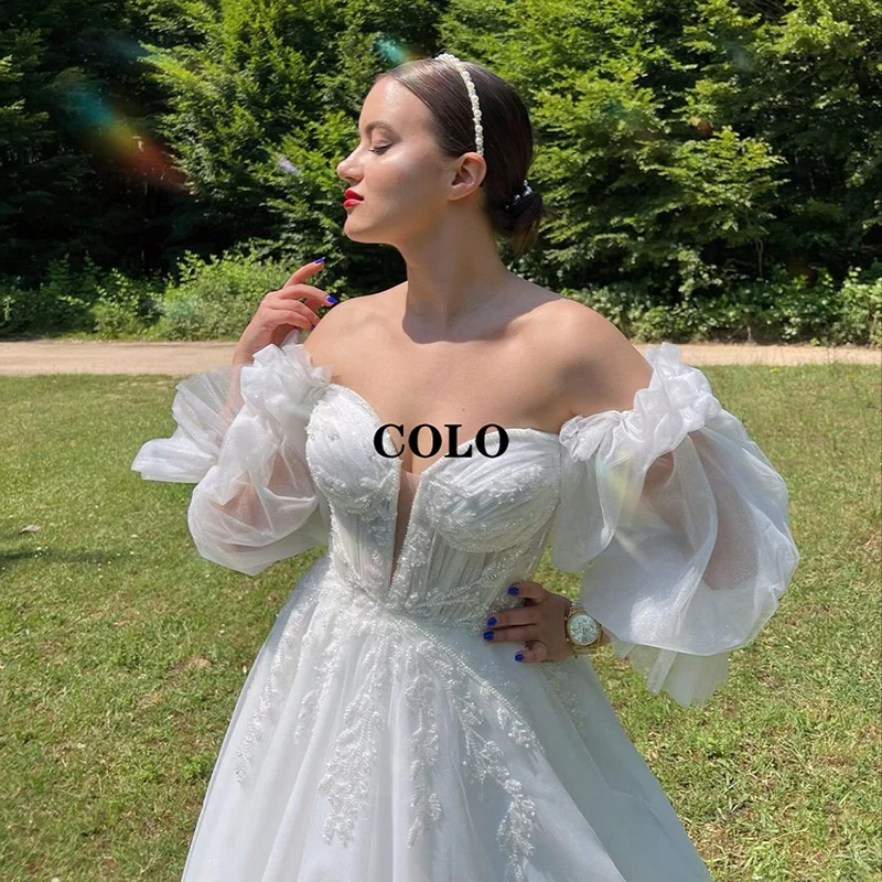 Wedding Dresses 2022 Boho Women's Dresses Sweetheart Puff Sleeve Bride Dress Bobo Beach A-Line Applique Wedding Evening Gowns
Wedding Dresses 2022 Boho Women's Dresses Sweetheart Puff Sleeve Bride Dress Bobo Beach A-Line Applique Wedding Evening Gowns