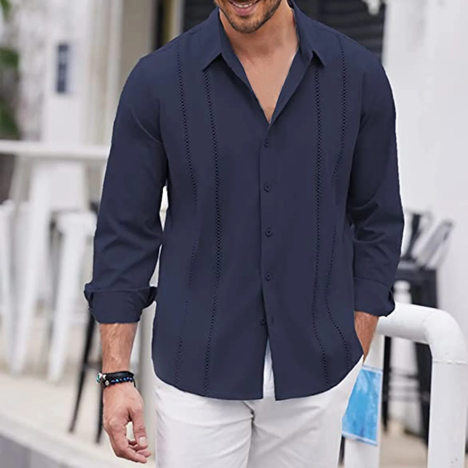 2023 Spring And Autumn Solid Men Shirt Casual Long Sleeve Solid Color Turn-Down Collar Shirt Fashion Streetwear Men's Tops
2023 Spring And Autumn Solid Men Shirt Casual Long Sleeve Solid Color Turn-Down Collar Shirt Fashion Streetwear Men's Tops