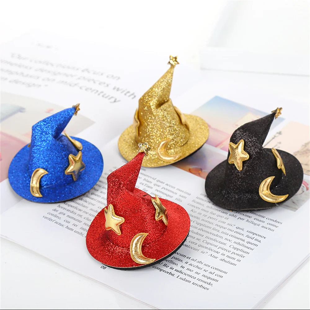 Halloween Witch Hat Hair Clip Mini Hairpin Star Moon Cap Headdress Women Girls Party Cosplay Costume Headwear Hair Accessories
Halloween Witch Hat Hair Clip Mini Hairpin Star Moon Cap Headdress Women Girls Party Cosplay Costume Headwear Hair Accessories