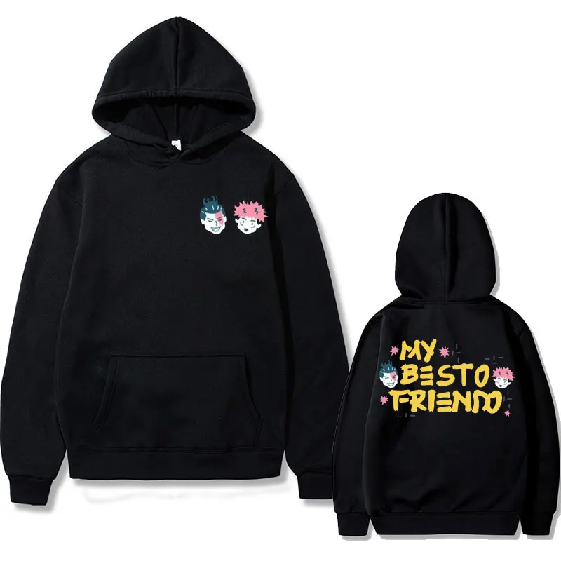 My Besto Friendo Hoodie Anime Funny Jujutsu Kaisen Hoodies Kawaii Itadori Yuji and Dongtang Aoi Print Men Women Cute Sweatshirt
My Besto Friendo Hoodie Anime Funny Jujutsu Kaisen Hoodies Kawaii Itadori Yuji and Dongtang Aoi Print Men Women Cute Sweatshirt