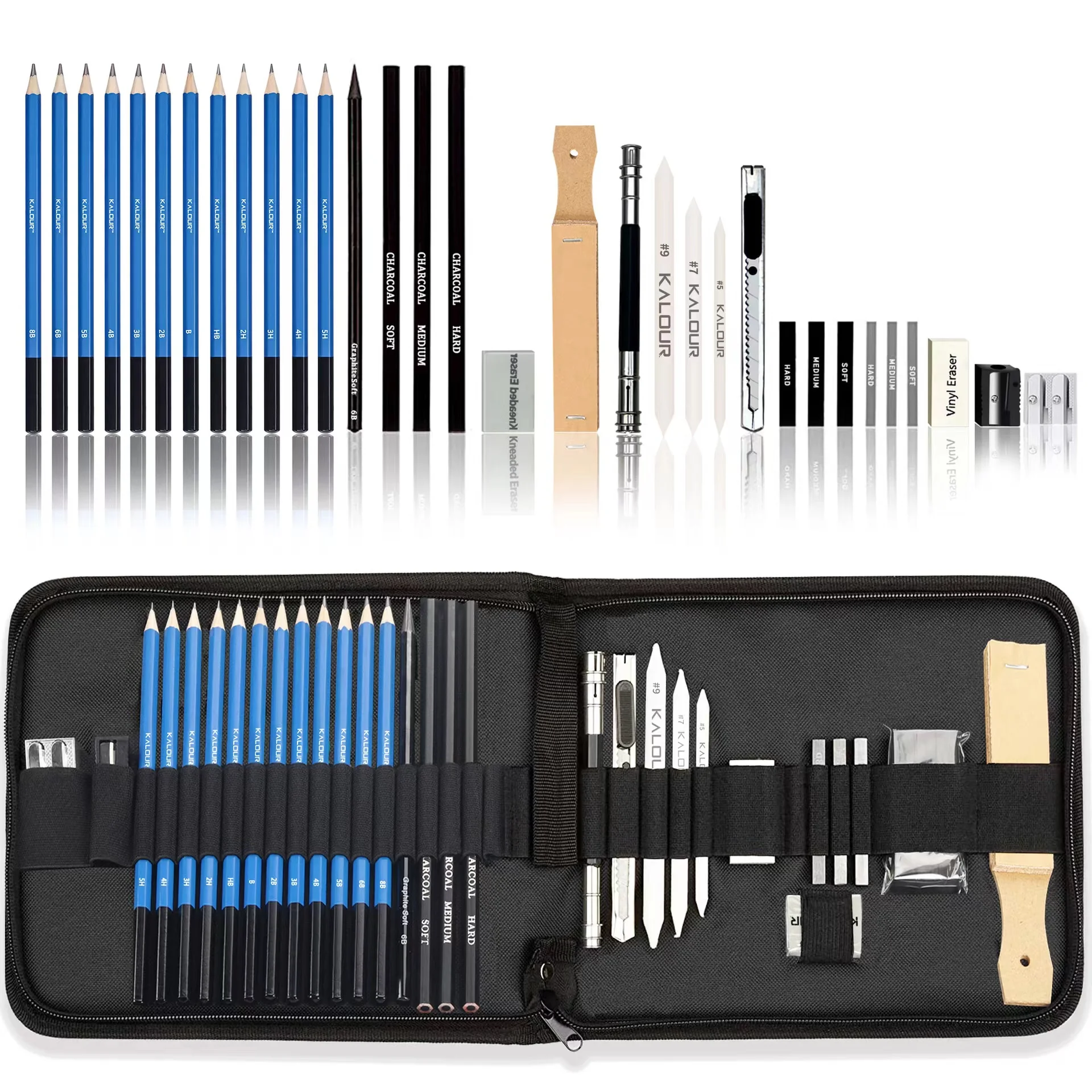33/PCS Professional Drawing Painting Sketch Kit Set with Pencil Erasers Sharpener,sketch Pencils,Supplies Perfect for Artists
33/PCS Professional Drawing Painting Sketch Kit Set with Pencil Erasers Sharpener,sketch Pencils,Supplies Perfect for Artists