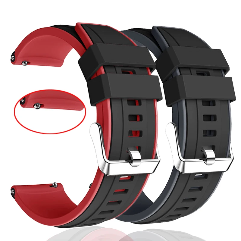 

For Huami Amazfit Bip S U Pro Bracelet Silicone Watchband For Amazfit GTS 4 3 2 2E GTS4 GTS2 Mini GTR 42mm Strap 20mm Watch Band