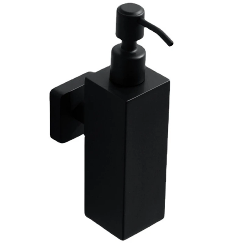 304 Stainless Steel Wall-Mounted Manual Black Soap Dispenser 200ML Shampoo Shower Bottle Kitchen Detergent Hotel
304 Stainless Steel Wall-Mounted Manual Black Soap Dispenser 200ML Shampoo Shower Bottle Kitchen Detergent Hotel