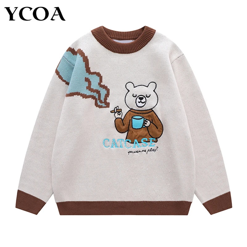 Knitted Streetwear Men Jumpers Sweater Oversized Winter Cartoon Harajuku Graphic Top Long Sleeves Hip Hop Pullover Y2k Clothing
Knitted Streetwear Men Jumpers Sweater Oversized Winter Cartoon Harajuku Graphic Top Long Sleeves Hip Hop Pullover Y2k Clothing