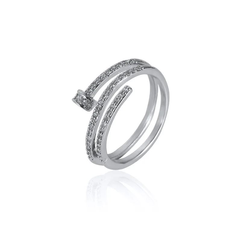 Irregular Fashion OL Light Luxury Diamond Rings Personality Alternative Design Micro-set Platinum Adjustable Ring Accessories
Irregular Fashion OL Light Luxury Diamond Rings Personality Alternative Design Micro-set Platinum Adjustable Ring Accessories