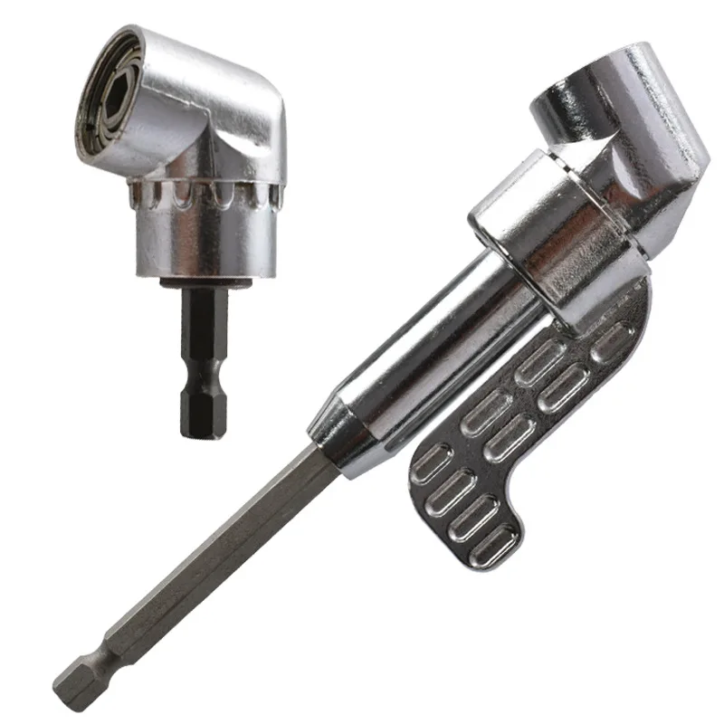 90 Degree Right Angle Electric Drill Corner Hex Shank Turning Device Bend Extending Three-jaw Chuck Range
90 Degree Right Angle Electric Drill Corner Hex Shank Turning Device Bend Extending Three-jaw Chuck Range