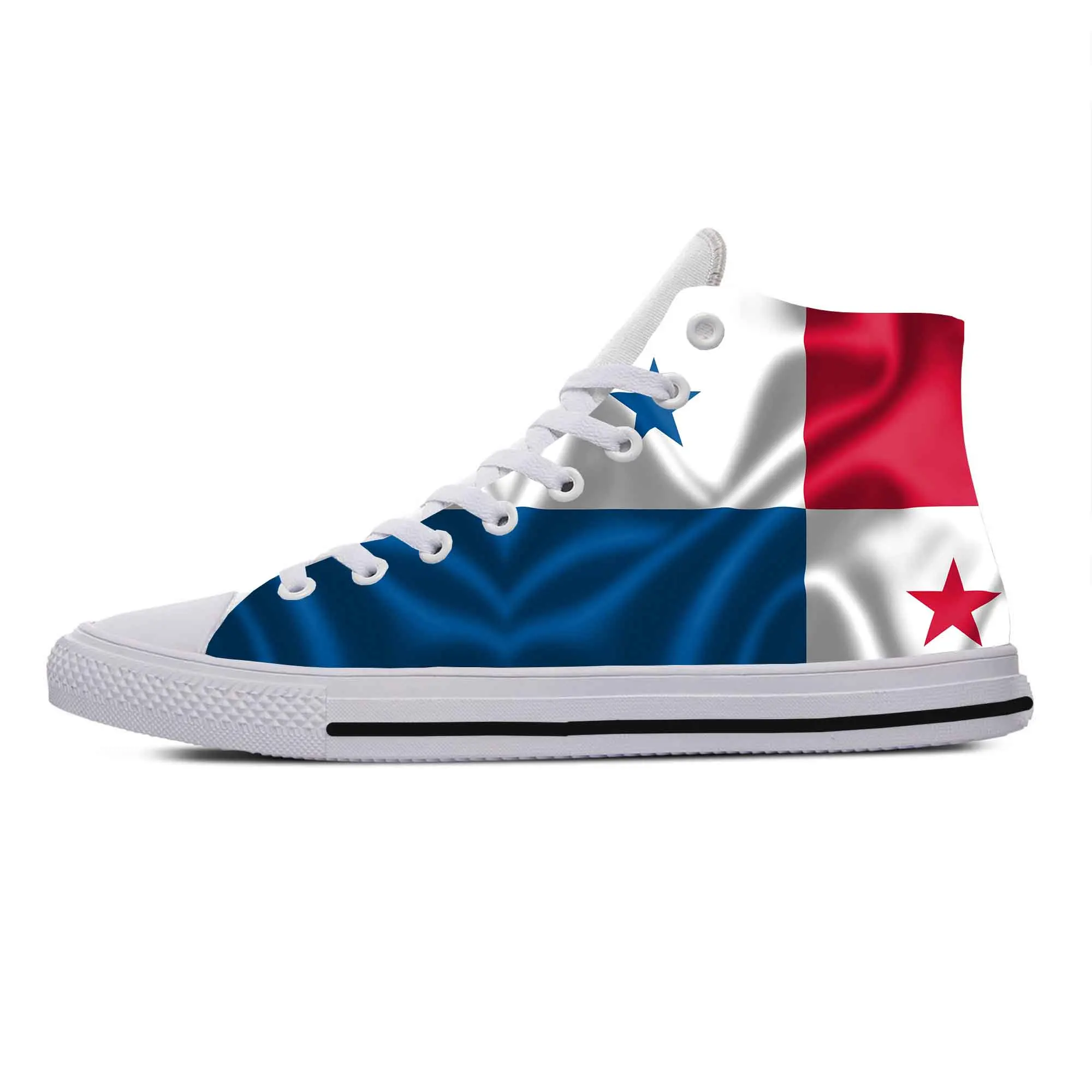 

Панама с флагом Панамы патриотическая, модная повседневная Тканевая обувь с высоким верхом, удобные дышащие кроссовки с 3D принтом для мужчин и женщин
