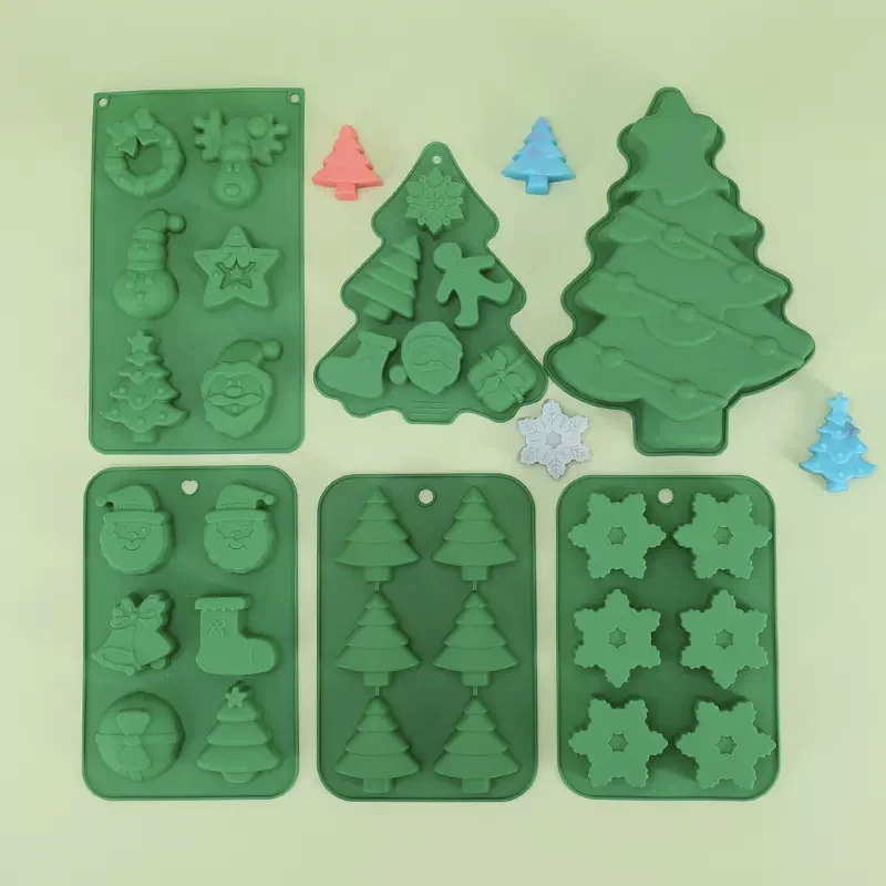 DIY Christmas Tree Cake Mould Lovly Ice Cube Group Christmas Bell Baking Epoxy Mold Handmade Chocolate Soap Silicone Mold Gift
DIY Christmas Tree Cake Mould Lovly Ice Cube Group Christmas Bell Baking Epoxy Mold Handmade Chocolate Soap Silicone Mold Gift