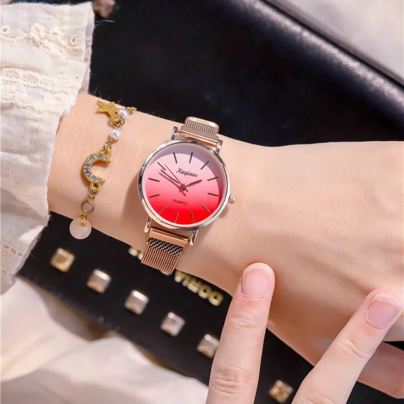 Watches Women Gradient Starry Sky Waterproof Fashion Ultra-thin Quartz Students Calendar Date Clock Gift Watches For Women
Watches Women Gradient Starry Sky Waterproof Fashion Ultra-thin Quartz Students Calendar Date Clock Gift Watches For Women
