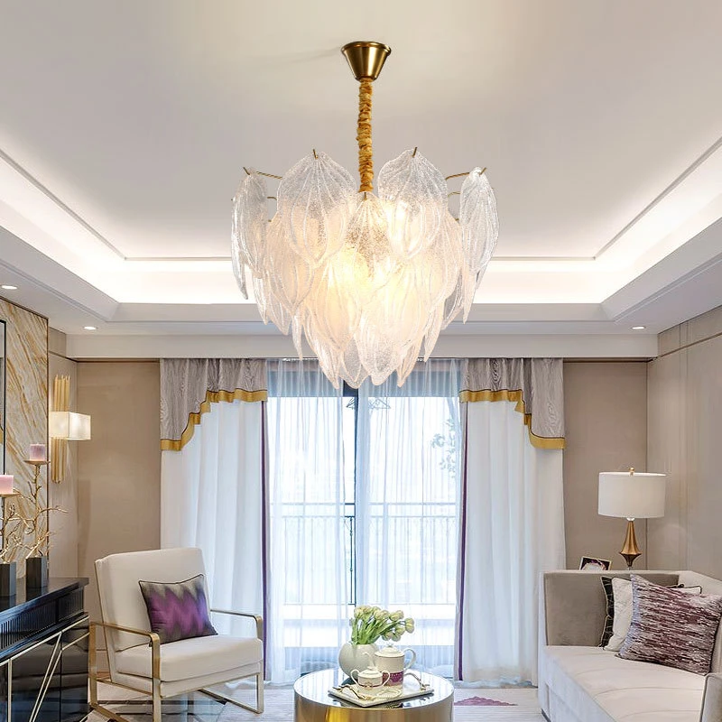 Chandelier Led Art Pendant Lamp Light Room Decor New Postmodern Luxury Glass Leaf Living Bedroom Restaurant Hotel Fixtures
Chandelier Led Art Pendant Lamp Light Room Decor New Postmodern Luxury Glass Leaf Living Bedroom Restaurant Hotel Fixtures