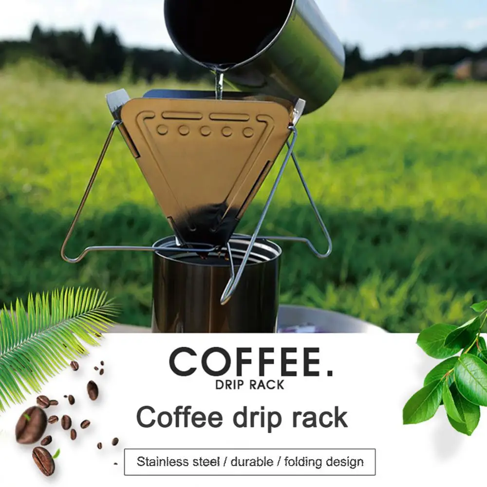 Folding Portable Coffee Drip Rack Hand Punch Coffee Filter Cone Stand Outdoor Camping Stainless Steel Holder Drink Cup Dripper
Folding Portable Coffee Drip Rack Hand Punch Coffee Filter Cone Stand Outdoor Camping Stainless Steel Holder Drink Cup Dripper
