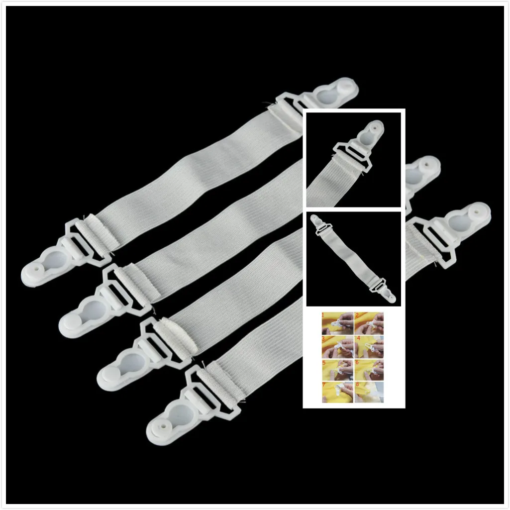 4 шт./компл. белый чехол для простыни матраса одеяла Захваты зажим держатель крепеж эластичный набор
4 шт./компл. белый чехол для простыни матраса одеяла Захваты зажим держатель крепеж эластичный набор