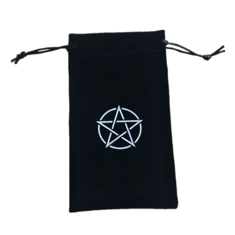 1pcs Velvet Pentagram Tarot Storage Bag Board Game Cards Embroidery Drawstring Package Witchcraft Supplies for Altar Tarot Box 
1pcs Velvet Pentagram Tarot Storage Bag Board Game Cards Embroidery Drawstring Package Witchcraft Supplies for Altar Tarot Box