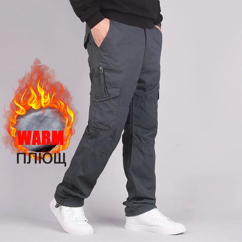 Winter Men's Casual Pants Thick Warm Military Tactical Cargo Pants Double Layer Fleece Camouflage Tactical Cotton Trousers
Winter Men's Casual Pants Thick Warm Military Tactical Cargo Pants Double Layer Fleece Camouflage Tactical Cotton Trousers