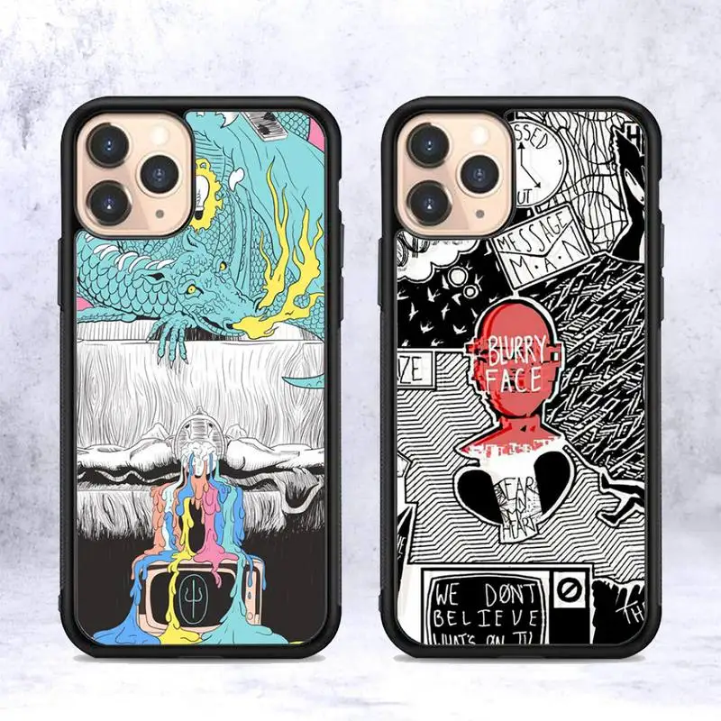 FHNBLJ Twenty One Pilot Phone Case Silicone PC+TPU Case for iPhone 11 12 13 Pro Max 8 7 6 Plus X SE XR Hard Fundas
FHNBLJ Twenty One Pilot Phone Case Silicone PC+TPU Case for iPhone 11 12 13 Pro Max 8 7 6 Plus X SE XR Hard Fundas