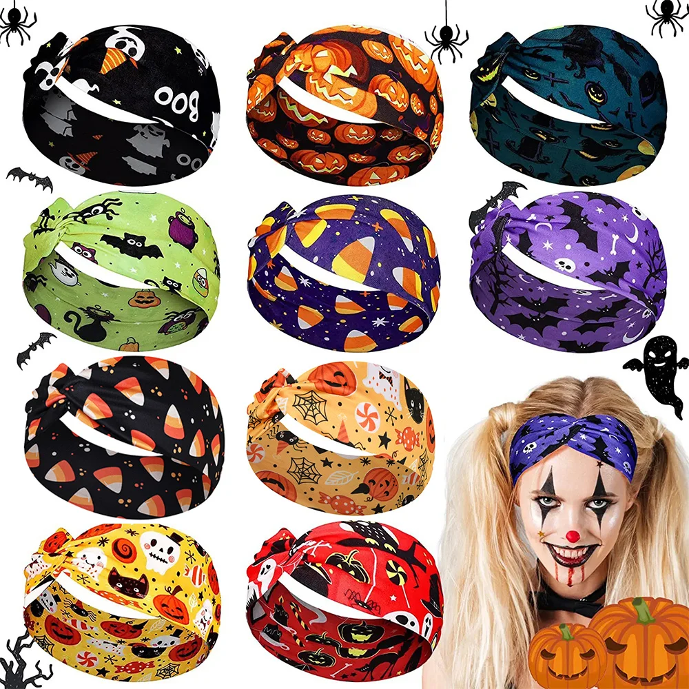 New Halloween Print Wide Headbands Vintage Knot Elastic Turban Headwrap for Women Girls Bandana Cosplay Hair Accessories
New Halloween Print Wide Headbands Vintage Knot Elastic Turban Headwrap for Women Girls Bandana Cosplay Hair Accessories