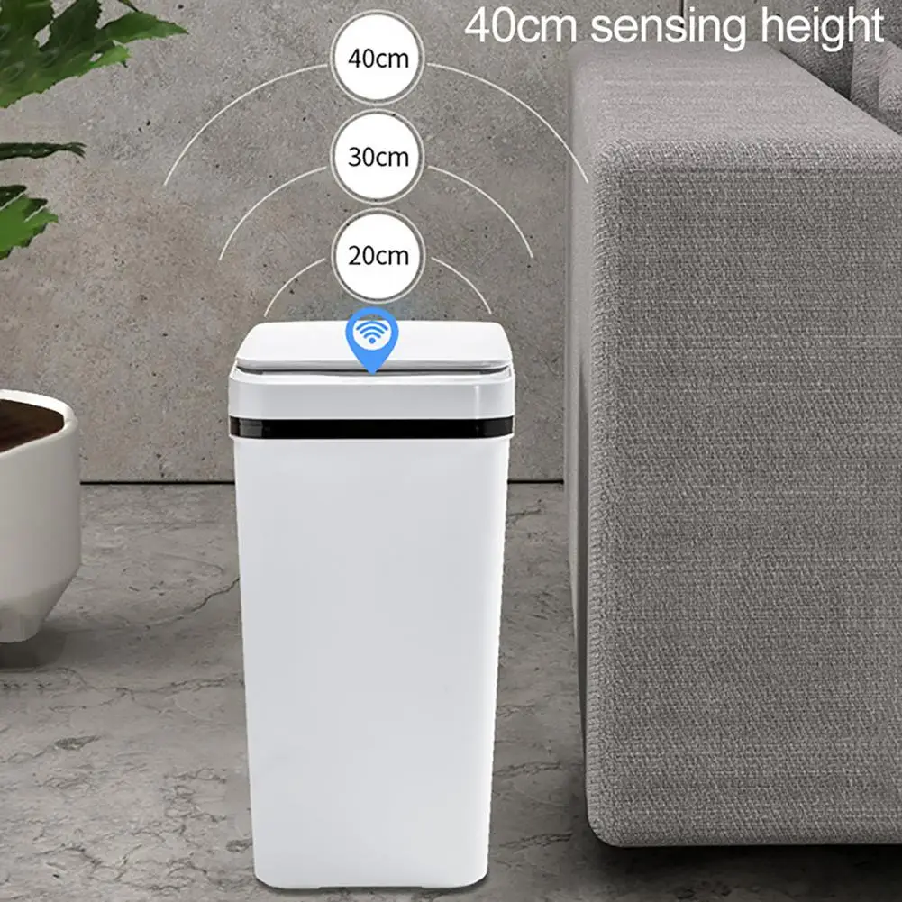 Induction Trash Can Useful 360 Degrees Induction High Capacity Mute Induction Waste Bin for Office
Induction Trash Can Useful 360 Degrees Induction High Capacity Mute Induction Waste Bin for Office