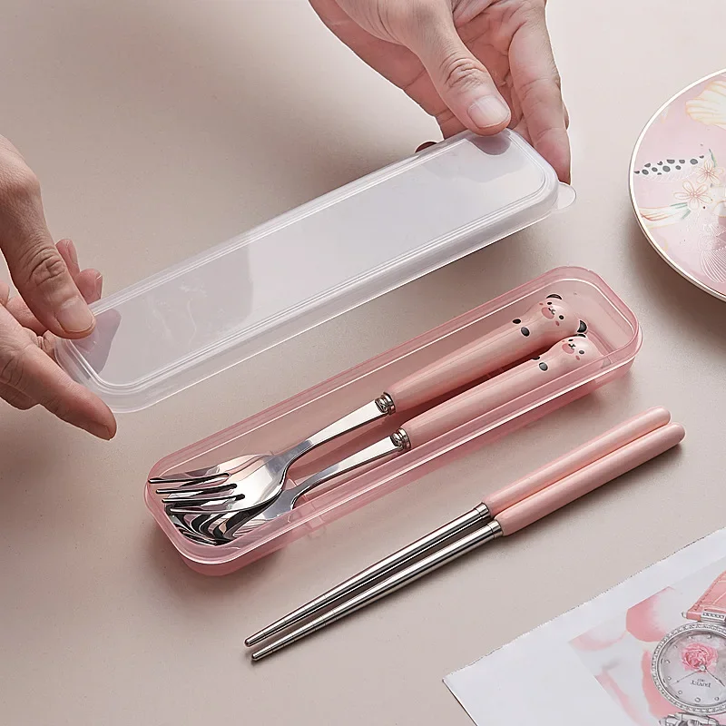 Cartoon Portable Tableware with Case Kitchen Utensils Cutlery Set Reusable Flatware Silverware Include Fork Spoon for Children
Cartoon Portable Tableware with Case Kitchen Utensils Cutlery Set Reusable Flatware Silverware Include Fork Spoon for Children