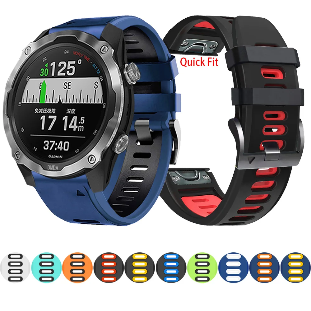 Quick Fit Strap For Garmin Descent G1 Mk2/Mk2i/Mk1 D2 S60 S62 PX Solar Band Smartwatch Bracelet 26/22mm Sport Silicone Watchband
Quick Fit Strap For Garmin Descent G1 Mk2/Mk2i/Mk1 D2 S60 S62 PX Solar Band Smartwatch Bracelet 26/22mm Sport Silicone Watchband
