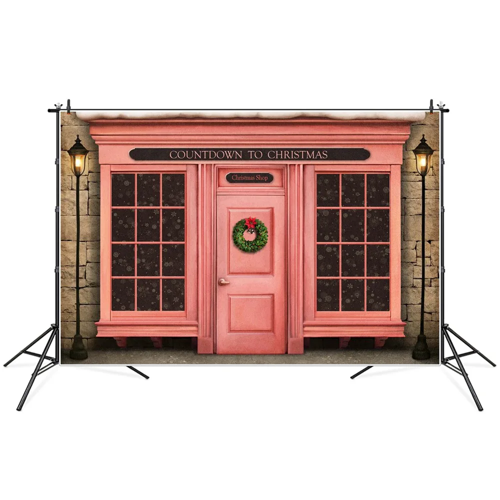 Christmas Store Wreath Door Lantern Scenery Photography Backgrounds Custom Baby Holiday Party Decoration Photo Booth Backdrops
Christmas Store Wreath Door Lantern Scenery Photography Backgrounds Custom Baby Holiday Party Decoration Photo Booth Backdrops