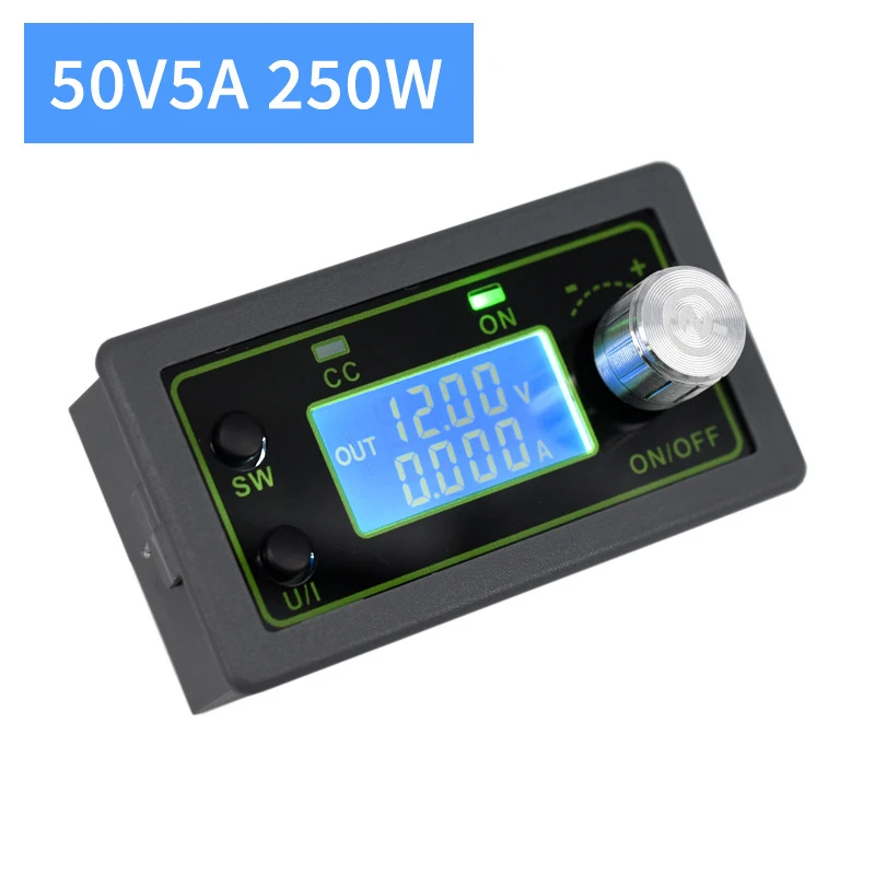 Понижающий Регулируемый Модуль питания с ЧПУ, 50 в, 5 А, напряжение и амперметр, регулятор напряжения постоянного тока, ЖК-дисплей
Понижающий Регулируемый Модуль питания с ЧПУ, 50 в, 5 А, напряжение и амперметр, регулятор напряжения постоянного тока, ЖК-дисплей