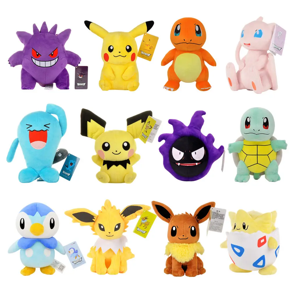 Оригинальные плюшевые куклы с покемоном, 24 см, Gengar, Пикачу, Пичу, мультяшная Милая аниме-фигурка, мягкие плюшевые куклы, детские подарки на день рождения
Оригинальные плюшевые куклы с покемоном, 24 см, Gengar, Пикачу, Пичу, мультяшная Милая аниме-фигурка, мягкие плюшевые куклы, детские подарки на день рождения