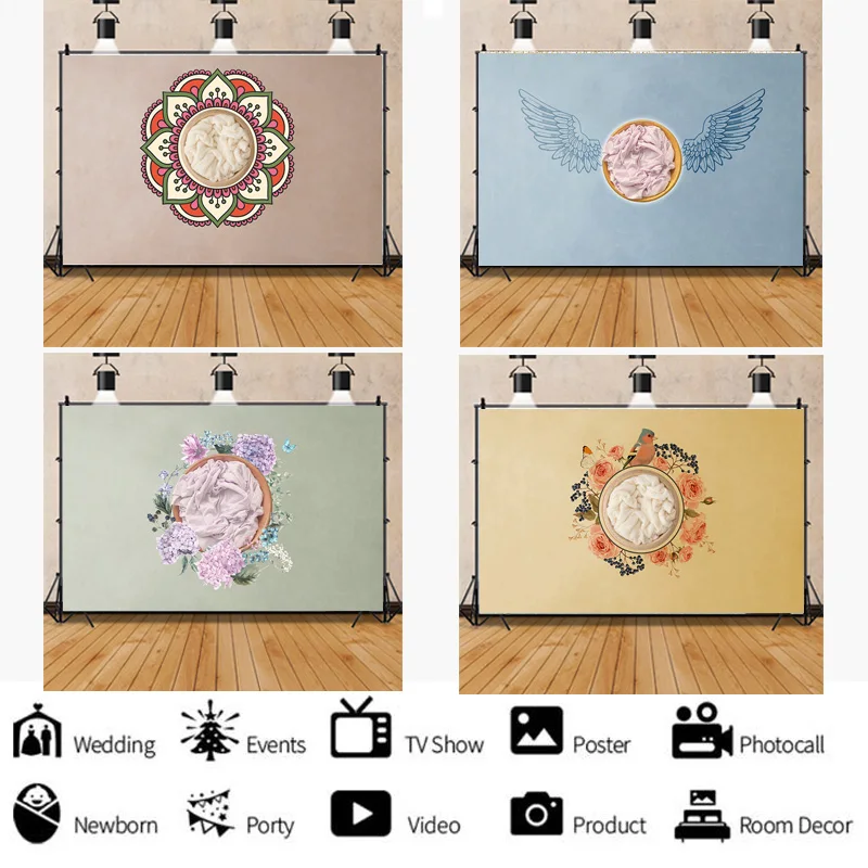Neonatal Portrait Photography Background Flowers Swing Birthday Art Background Baby Photo Gallery Props LET-04
Neonatal Portrait Photography Background Flowers Swing Birthday Art Background Baby Photo Gallery Props LET-04
