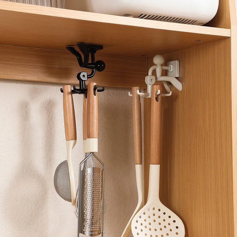 Multi-functional Rotatable 360 Degree Villain 6 Hook Kitchen No-punch Hanger No Trace Strong Adhesive Hook Storage Accessories
Multi-functional Rotatable 360 Degree Villain 6 Hook Kitchen No-punch Hanger No Trace Strong Adhesive Hook Storage Accessories