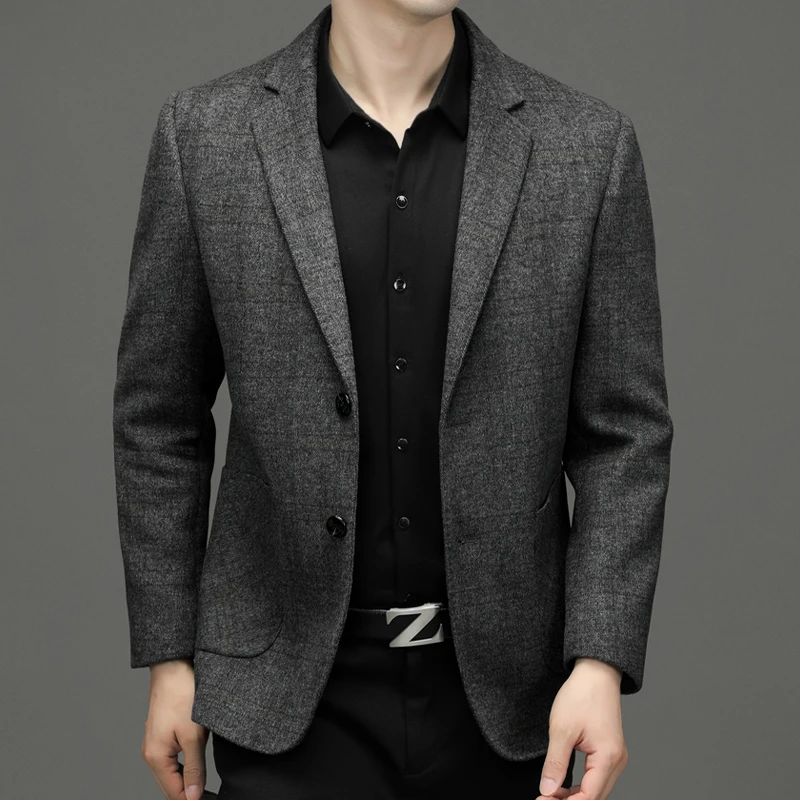 Men's Suit Autumn and Winter New Fashion High-End Double-Faced Wooden Goods Suit Korean-Style Leisure Suit Coat Blazers
Men's Suit Autumn and Winter New Fashion High-End Double-Faced Wooden Goods Suit Korean-Style Leisure Suit Coat Blazers