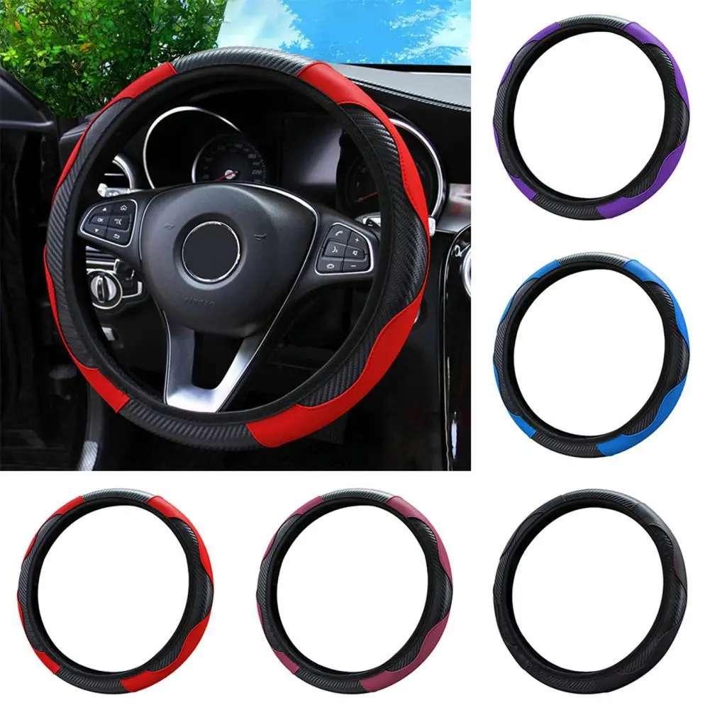Steering Wheel Cover 38cm Anti Slip Faux Leather Universal Protective Car Steering Wheel Cover for Auto
Steering Wheel Cover 38cm Anti Slip Faux Leather Universal Protective Car Steering Wheel Cover for Auto