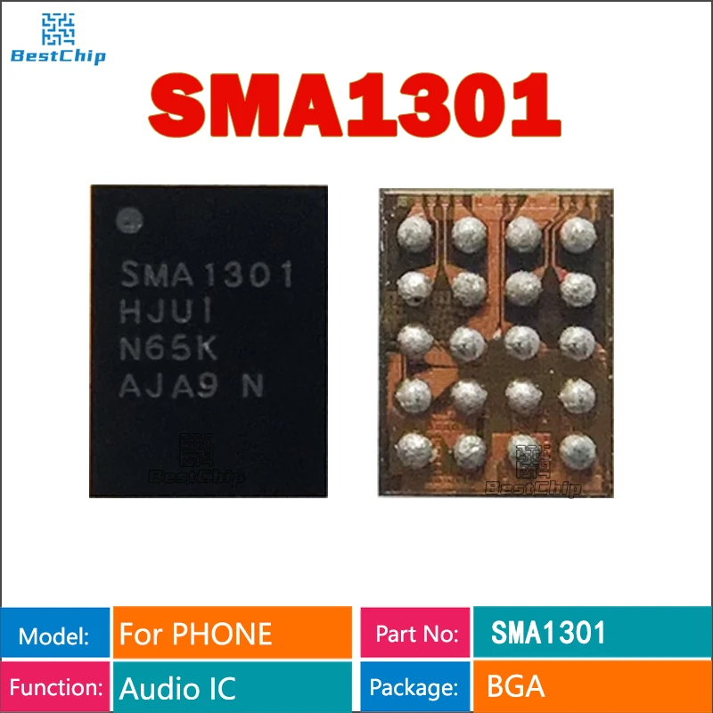 10Pcs/Lot SMA1301 For Samsung S10 S10+ A105 A205 A305 A405 A50 Audio IC Chip BGA Integrated Circuits Chipset
10Pcs/Lot SMA1301 For Samsung S10 S10+ A105 A205 A305 A405 A50 Audio IC Chip BGA Integrated Circuits Chipset