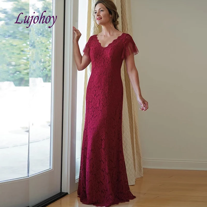 Burgundy Lace Mother of the Bride Dresses Plus Size for Weddings Godmother Groom Dinner Dresses Gowns
Burgundy Lace Mother of the Bride Dresses Plus Size for Weddings Godmother Groom Dinner Dresses Gowns