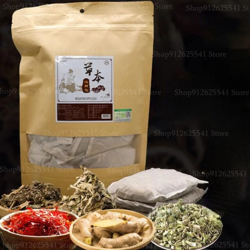 

30g*10Pcs/Bag Herbal Wormwood Foot Soaking Bag Chinese Medicine Bag Foot Bath Bag Ginger Foot Bath Capsule Relieve Fatigue