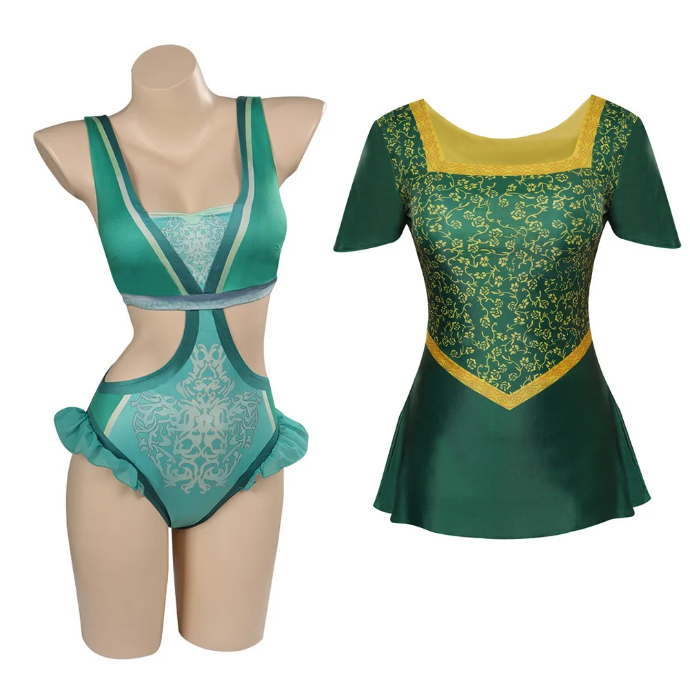 Female Fiona Cosplay Costume Summer Swimsuit Fantasia Girls Role Play Jumpsuit One Piece Swimwear Halloween Disguise Clothes
Female Fiona Cosplay Costume Summer Swimsuit Fantasia Girls Role Play Jumpsuit One Piece Swimwear Halloween Disguise Clothes