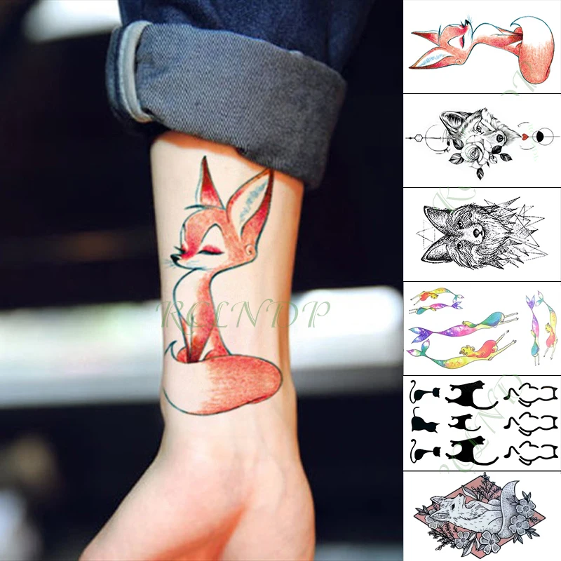 Waterproof Temporary Tattoo Sticker fox wolf cat animal small tatto flash tatoo fake tattoos for girl kid men women 
Waterproof Temporary Tattoo Sticker fox wolf cat animal small tatto flash tatoo fake tattoos for girl kid men women