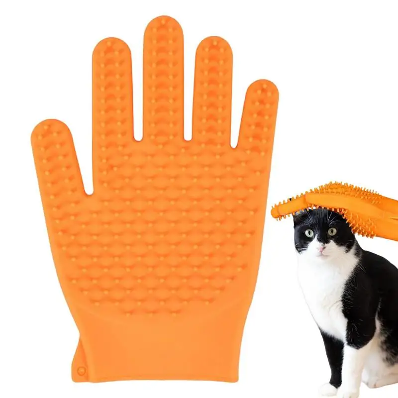 

Pet Grooming Gloves Double Sides Grooming Mitt Pet Grooming Bathing Washing Hair Remover Brush Fur Mitts Cat Dog Horse Animal