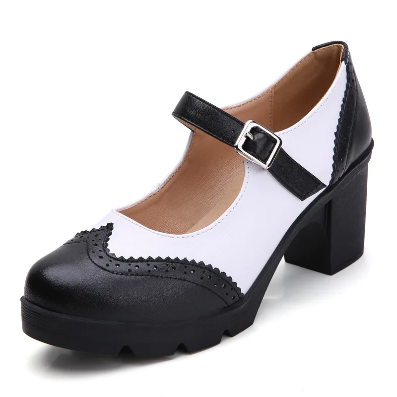 Women Classic Pumps Shoes Spring Genuine Leather Leather Mary Jane Heels Fashion Retro Platform Shoes Woman Big Size 34-43
Women Classic Pumps Shoes Spring Genuine Leather Leather Mary Jane Heels Fashion Retro Platform Shoes Woman Big Size 34-43